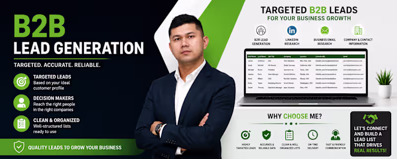 Cover image for LinkedIn Lead Generation & Prospect Research