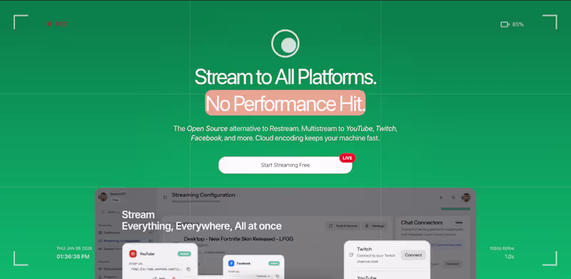 Cover image for Development of Neustream Multistreaming Platform