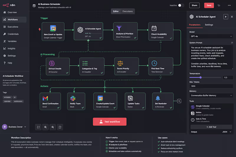 Cover image for Built an AI-powered scheduling automation