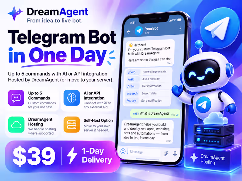 Cover image for Telegram Bot in One Day