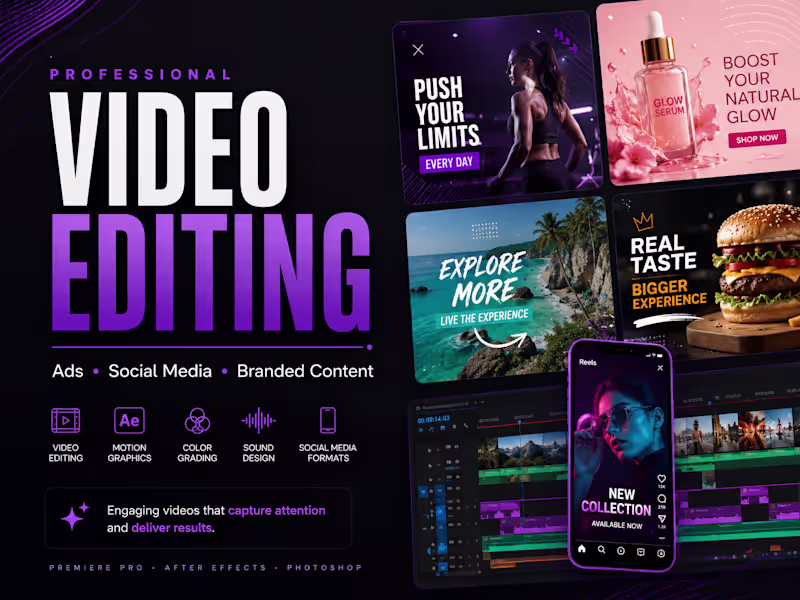 Cover image for Video Editing for Ads & Social Media