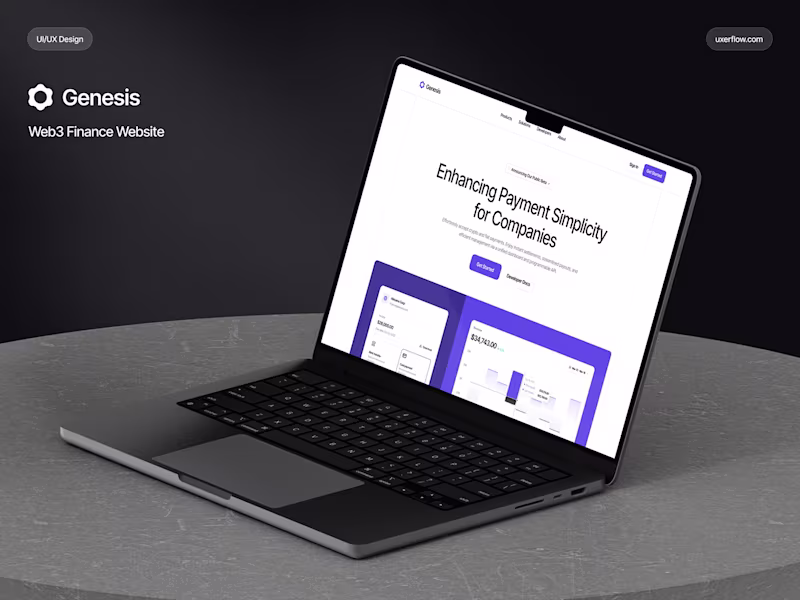 Cover image for Genesis - Web3 & SaaS Website