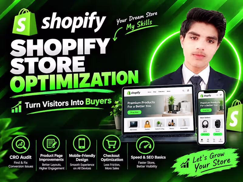 Cover image for Shopify Store Optimization — Turn More Visitors Into Buyers