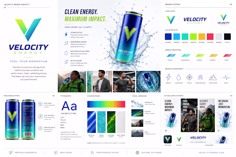 Cover image for Innovative Identity Design for a Cutting-Edge Energy Drink B...