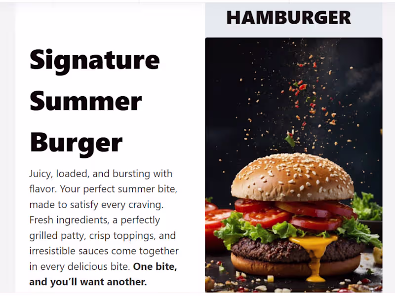Cover image for I designed this hamburger email