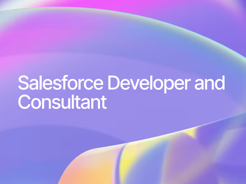 Cover image for Salesforce Developer and Consultant - 2 years