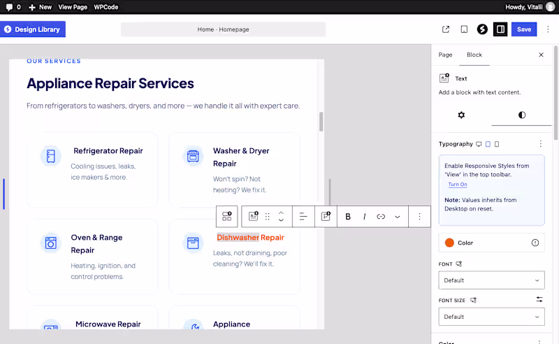 Cover image for WordPress site creation using AI