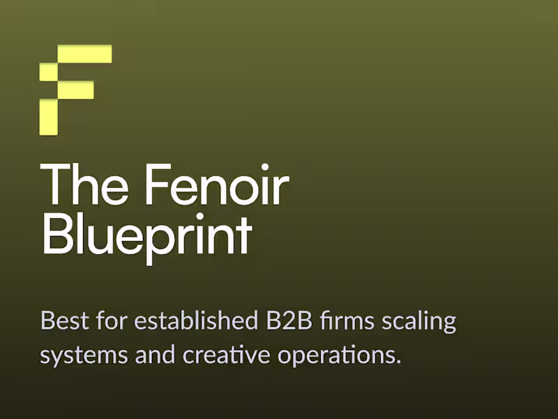 Cover image for The Fenoir Blueprint