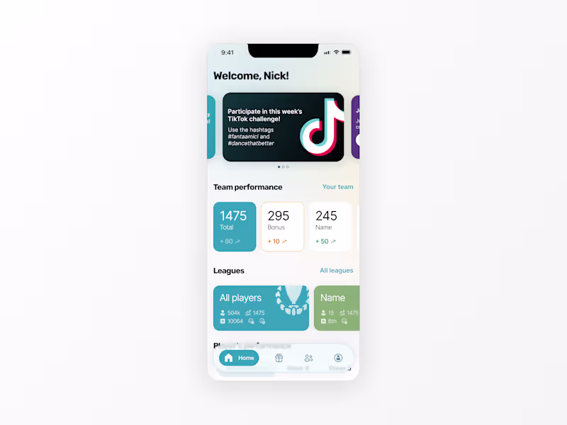 Cover image for Fantasy mobile app redesign