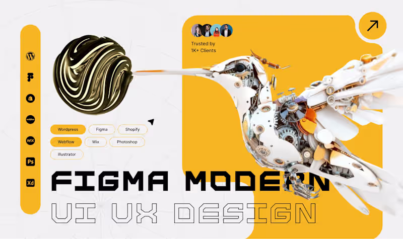 Cover image for Design Modern Websites in Figma, Framer, Webflow & Elementor