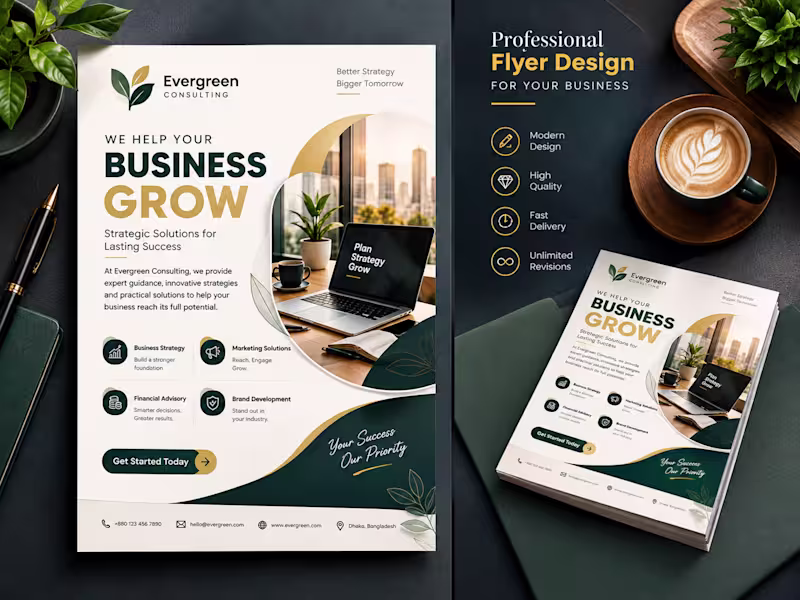 Cover image for Professional Business Consulting Flyer Design