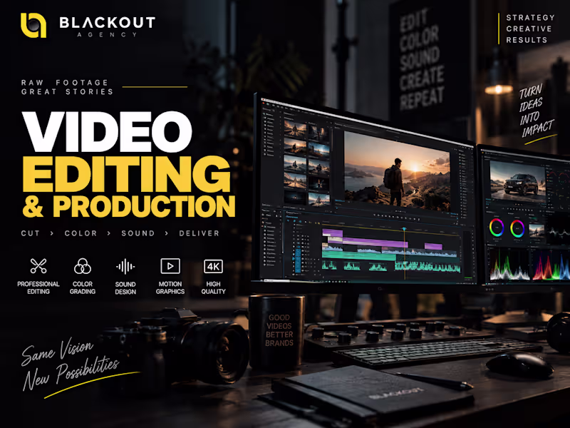 Cover image for Professional Video Editing & Post-Production