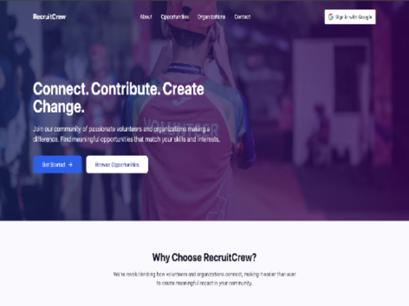 Cover image for Recruit Crew
AI recruitment platform with