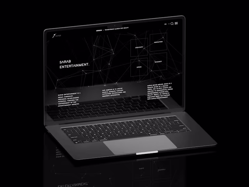 Cover image for SARAB Entertainment — Premium Wix