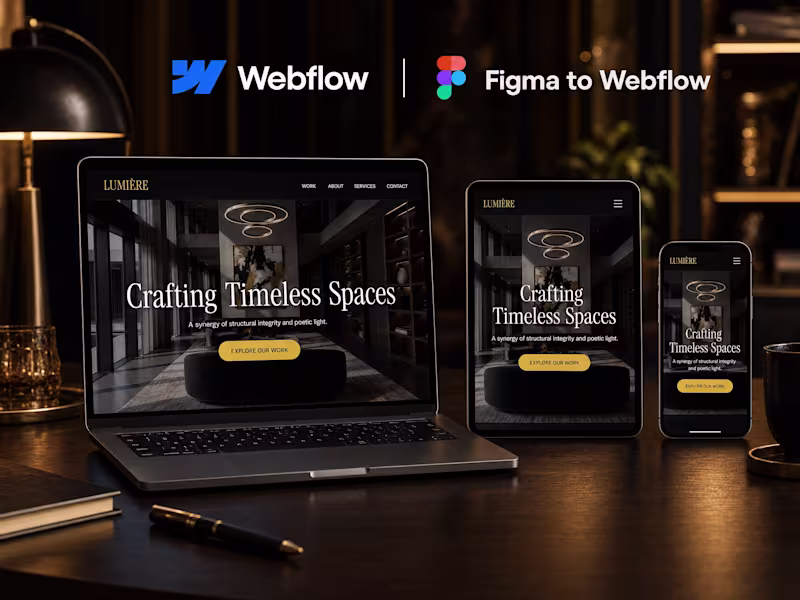 Cover image for Figma → Webflow migration: 5-page