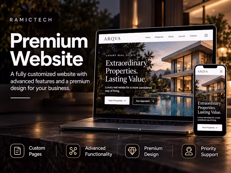 Cover image for Premium Custom Website Design & Development