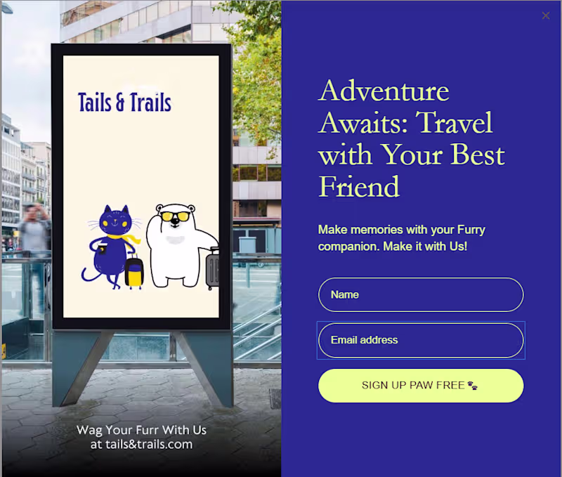 Cover image for Brand and Digital Ecosystem for Tails & Trails