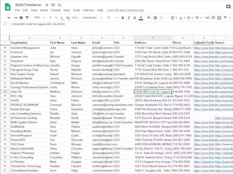 Cover image for Lead Generation and data entry