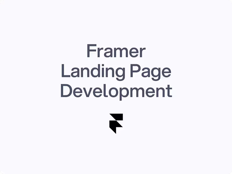 Cover image for Framer Landing Page