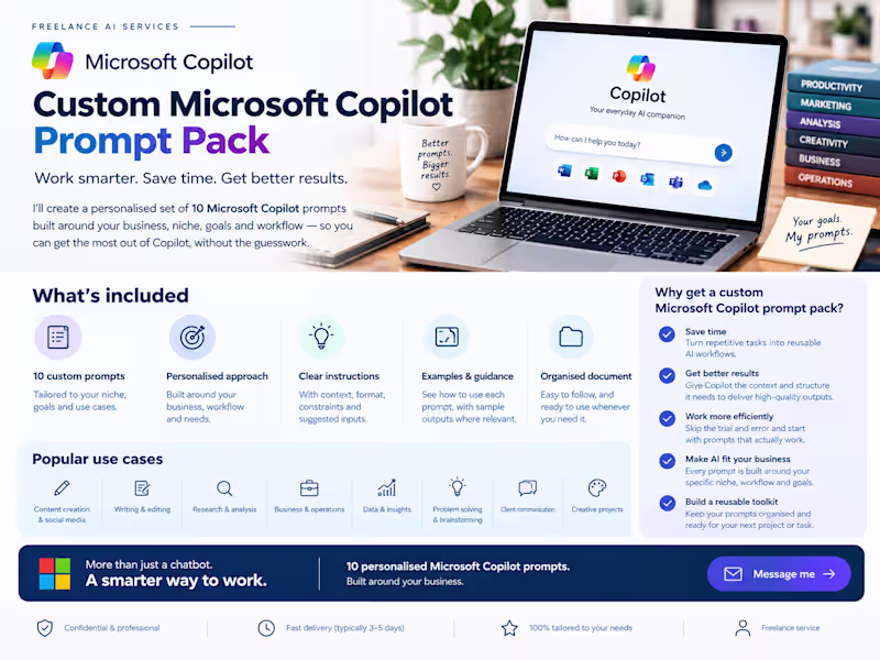 Cover image for Custom Copilot Prompt Pack