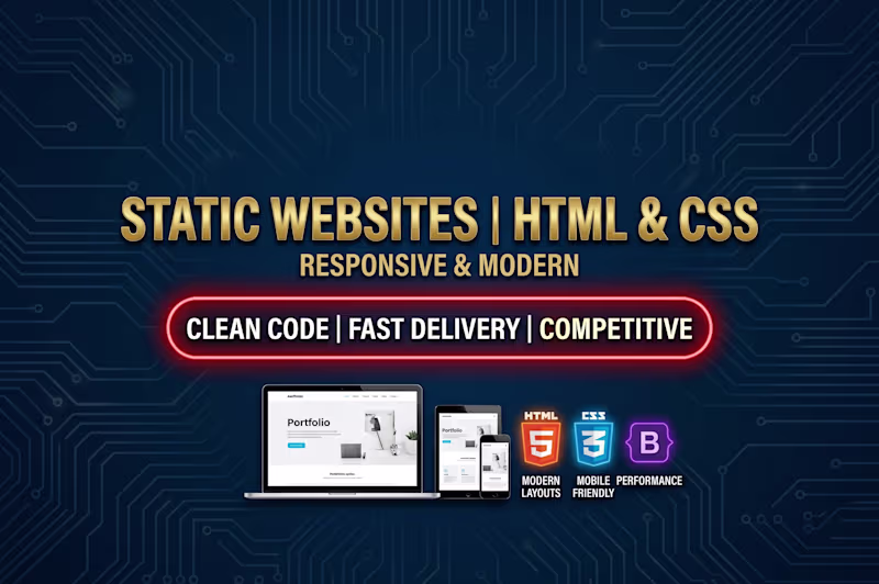 Cover image for High-Performance Static Websites with HTML, CSS