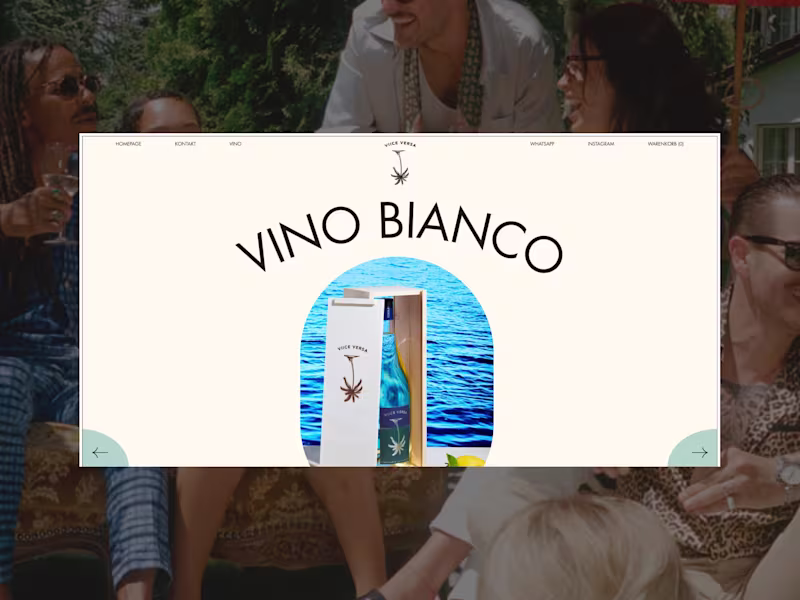Cover image for E-Commerce Website & Promo Landing Page · Wine Brand