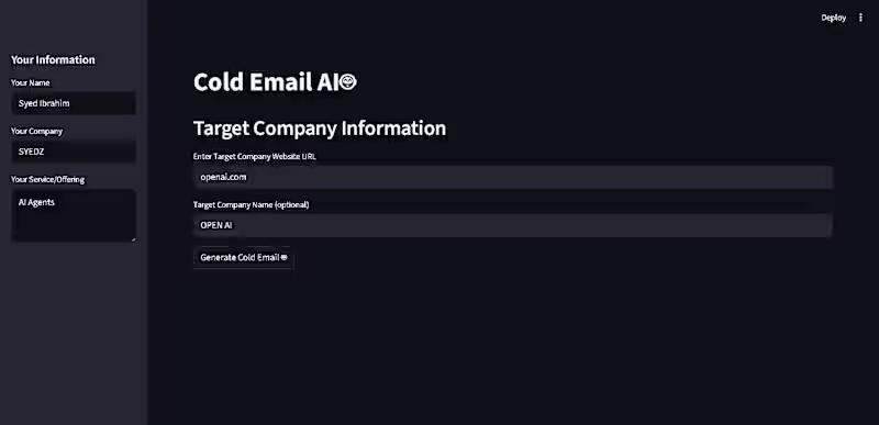 Cover image for ColdMailAI generates personalized cold emails