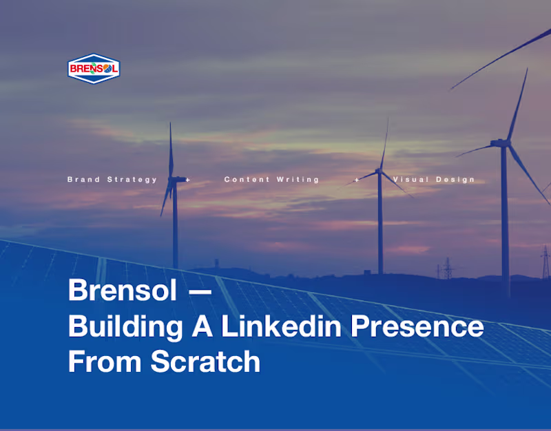 Cover image for LinkedIn Brand Presence for Renewable Energy Company