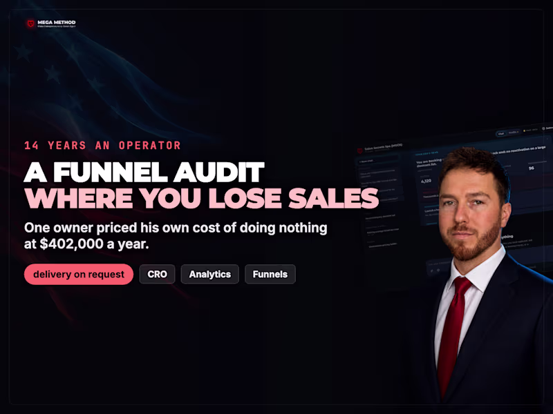 Cover image for Where The Money Leaks. Your Funnel Audited Step By Step