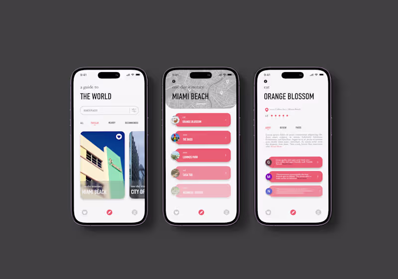 Cover image for App and Graphic Design for City Guide