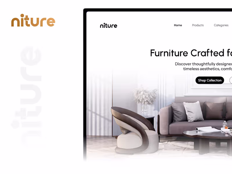 Cover image for Niture | Furniture Website Design | E-Commerce