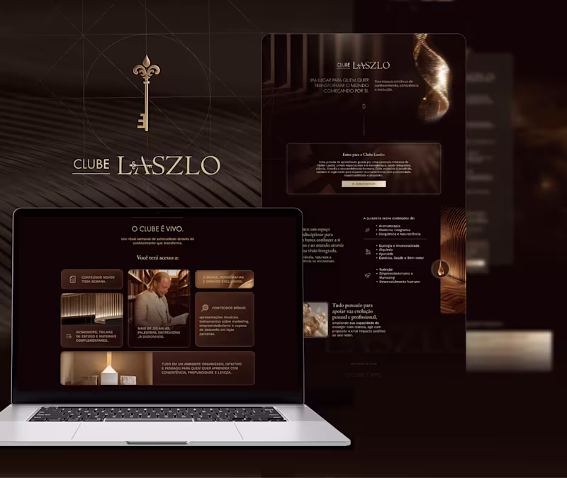 Cover image for Landing Page — Laszlo Clube