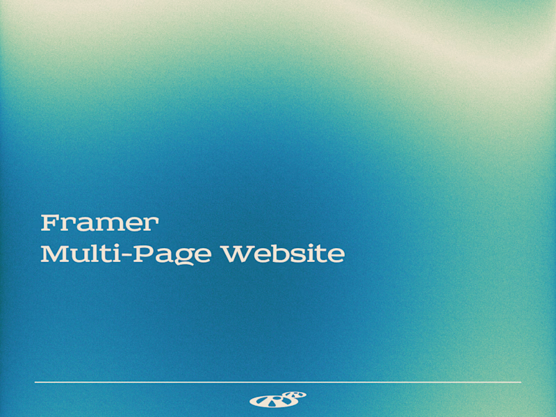 Cover image for Framer Multi-Page Website — Design & Development