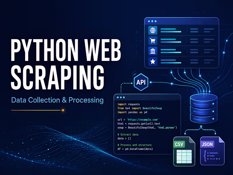 Cover image for Web Scraping and Data Collection with Python