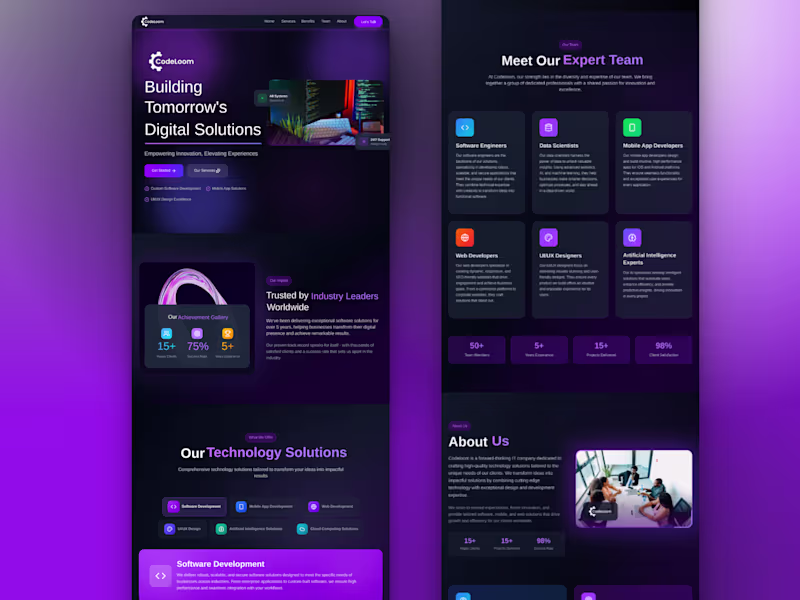 Cover image for We designed this website for a software company focused on c...