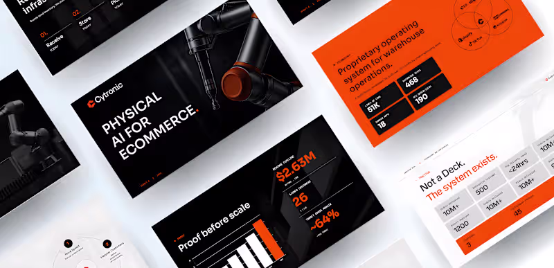 Cover image for Robotic AI Investor Pitch Deck Design