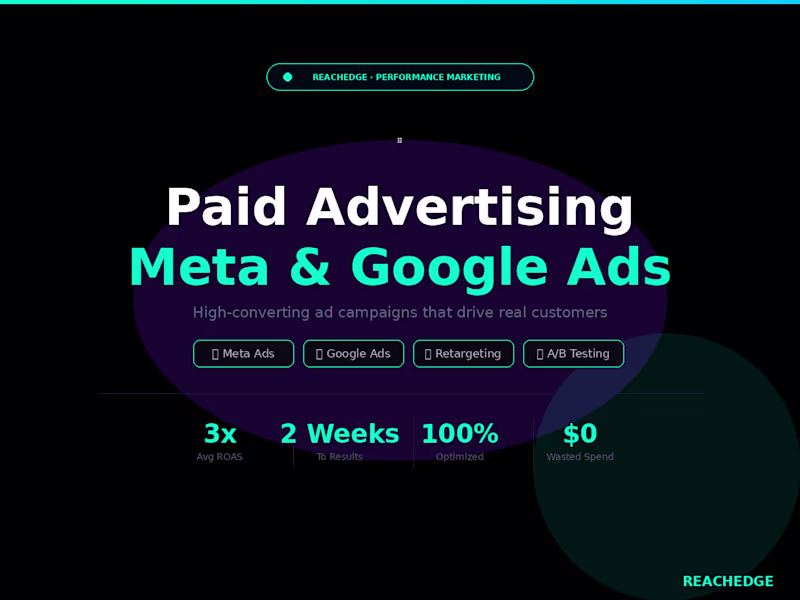 Cover image for Meta & Google Ads Management — High ROAS Campaigns