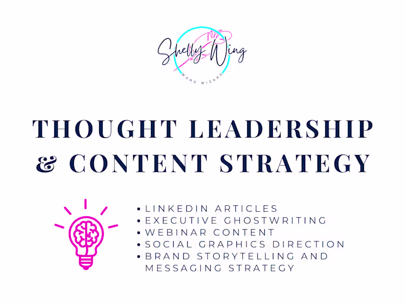 Cover image for Thought Leadership & Content Strategy