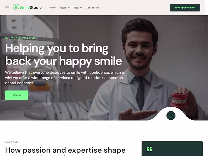 Cover image for Smile Studio | Website Design