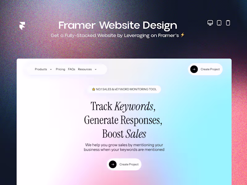 Cover image for I will create a SASS website with Framer for your business