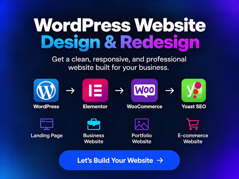 Cover image for WordPress Website Design & Redesign