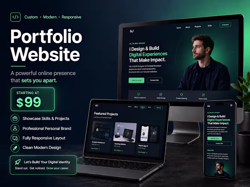 Cover image for Professional Portfolio Website
