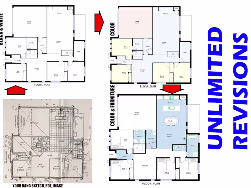 Cover image for I will redraw floor plan for real estate agents and architects