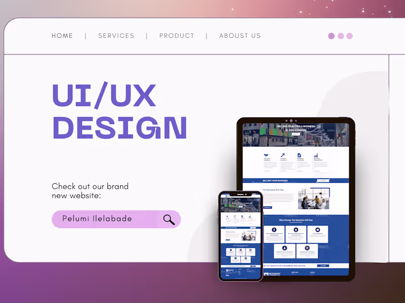 Cover image for UI/UX Design - Website & App design Webapp and responsive design