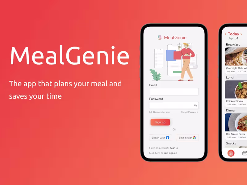 Cover image for MealGenie - Simplifying Meal Planning for Busy Lives