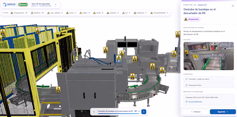 Cover image for 3D Safety Training Viewer — Industrial Packaging Line