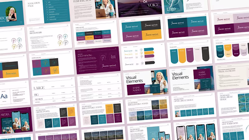 Cover image for Brand Identity Redesign for Janine Mathó