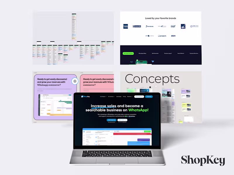 Cover image for ShopKey - Webflow and UI design