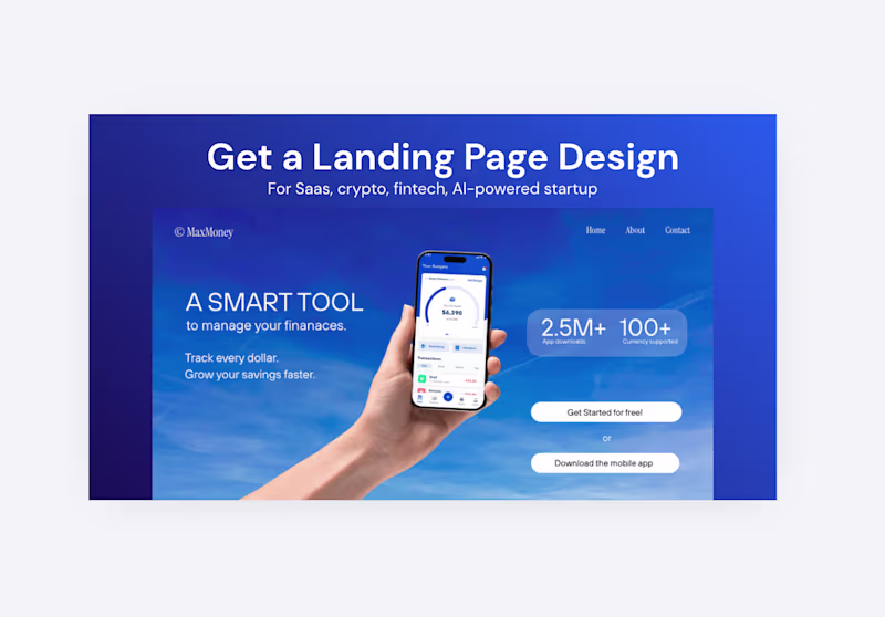 Cover image for Website Design (Landing Page)