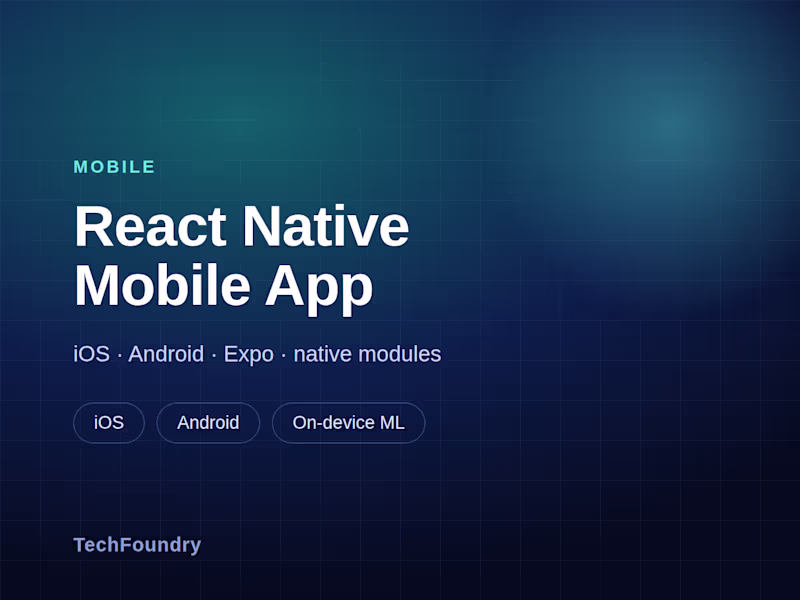 Cover image for React Native Mobile App
